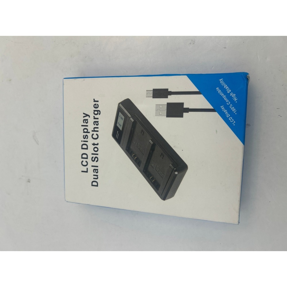 Dual Slot LCD Battery Charger for Arlo Pro/Pro 2/Go Black